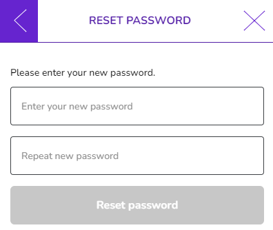 Resetting my password